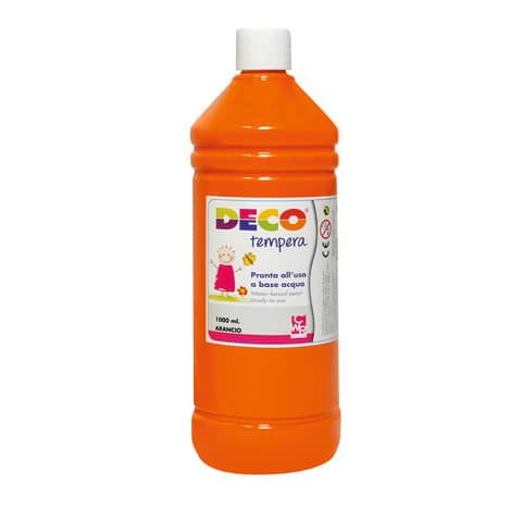 Tempera in flacone Deco 1 L - arancio - 08808/17
